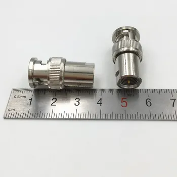 10buc Alamă FME de sex Masculin Mufa BNC Male Plug Jack Radio RF Coaxial Coaxial Adaptor Conector Drept Placat cu Nichel