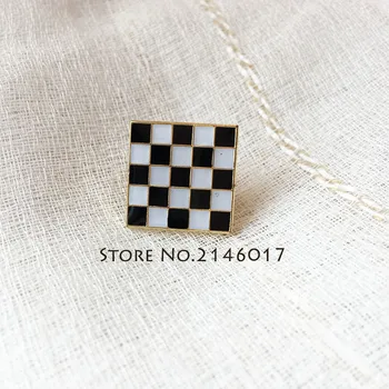 10buc Albastru Lodge Pin Rever pentru Francmason Pavaj Mozaic Ace Insigna Gratuit Zidari Masonice Negru Carouri Alb Covor Podea Brosa
