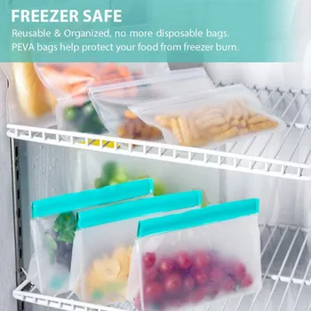 10BUC Bucătărie Proaspete de blocare Zip Pungi Reutilizabile Stasher Sac de Stocare Congelator Cutie de Prânz Noi sosesc