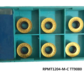 10buc Carbură de a Introduce RPMT1204 M C TT9080 Mașini-unelte CNC de Frezat Instrument de Metal Instrumente de Cotitură Strung Instrument de Tăiere pentru oțel