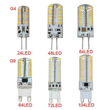 10BUC G4 G9 Lampă cu LED-uri AC/DC12V 110-220V 3014SMD Porumb Înlocuirea Becurilor cu Halogen Lumina