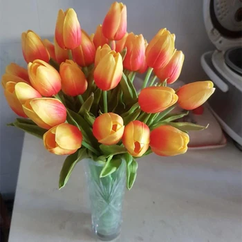 10buc Lalele Flori Artificiale Lalea de Grădină Artificială Buchet de Flori False Cadou pentru Decor Nunta Flori Decor Acasă
