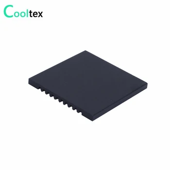 (10buc/lot) 37x37x3mm negru Aluminiu radiator radiator radiator pentru cip LED-uri de calculator modelului componentă a căldurii