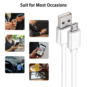 10BUC/Lot Cablu USB Pentru iPhone Încărcător Cablu de Încărcare 12 11 Pro Max Xs Max X Xr 8 7 6 6s Plus de Tip C, Cablu Micro USB de Sârmă