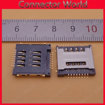 10buc/lot Dual 8P SIM card reader soclu conector de înlocuire pentru Huawei Y320 G7300 T00 Y325 y518 g600 g7300 calitate de top