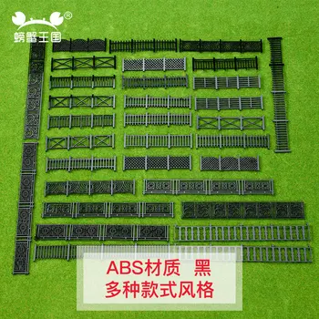 10buc/lot Model de Gard din Plastic ABS scara 1/50 Model de Tren de cale Ferată Construire Gard Perete Diorama Accesoriu