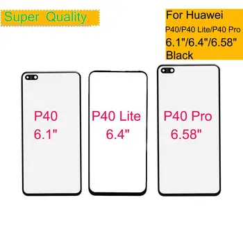 10buc/lot Pentru Huawei P40 / P40 Lite / P40 Pro Panou de Ecran Tactil Senzor P40 Lite Pro Front de Sticlă Exterior LCD Lentile de Înlocuire