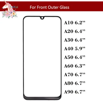10buc/lot Pentru Samsung Galaxy A10 A20 A30 A40 A50 A60 A70 A80 A90 Ecran Tactil de Sticlă din Față LCD de pe Panoul Exterior de Afișare Lentilă de Sticlă