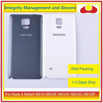 10buc/lot Pentru Samsung Galaxy Note 4 Note4 N910 N910F N910V N910C N910P Carcasa Baterie Usa din Spate Caz Acoperire Carcasă Shell