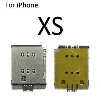 10buc/lot Sim Card Tray Socket Slot Adaptor Conector Cititor Cablu Flex Pentru iPhone X XR XS 11 Pro Max Recipient Titularul Piese