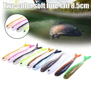 10buc Momeală de Pescuit Momeală Moale în Două Culori Moale Atrage 8.5 cm-2.6 g HB88