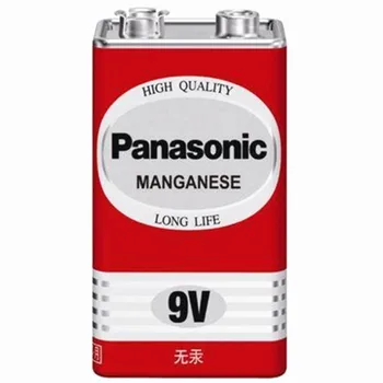 10buc Original Panasonic 9V 6F22ND baterie Super Heavy Duty Baterii Uscate Non Reîncărcabilă Pentru Radio,Camera foto,Jucarii etc