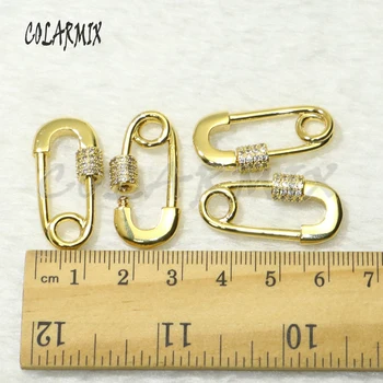 10buc pandantive în formă de Pin șurub incuietoare bijuterii accesorii în formă de Pin șurub pentru colier 50710