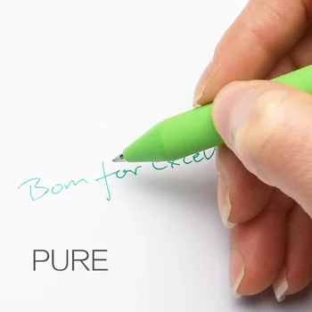 10buc Pure color soft touch gel stilou cu cerneală pentru scris semnătură 0,5 mm pixuri cadou de Papetărie de Birou rechizite A6075
