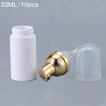 10buc/set 30ml Dozator de Săpun Cu Aur Pompa de Lichid Multifunctional Spumare Sticla de Sampon Lotiune Mini Spume Leakproof de Călătorie