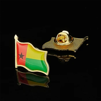 10BUC/Set Guineea-Bissau din Țară Africană Placat cu Aur cu Email Pin Rever Insigna Brosa