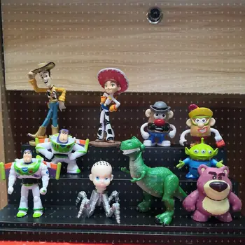 10buc/set Toy Story Birthday Cake Decor Disney Figura Anime Ornament Jucarii Papusa Doll Party Cadou pentru Copil