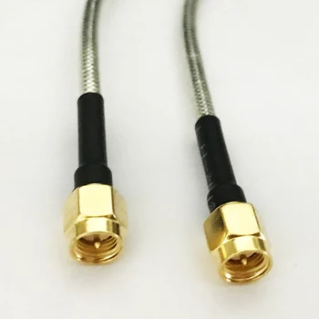 10buc SMA tată să-SMA Conector de sex masculin RG402 Semi-rigide RG-402 Coaxial Coadă Cablu Coaxial 10 cm 15 cm 20 cm 30 cm