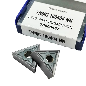 10buc TNMG160404 NN LT30 TNMG160408 NN LT10 externe lama instrumente de cotitură carbură de a introduce pentru tipul de mașină de tungsten carbide cutter