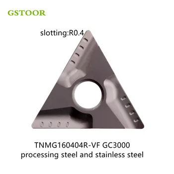 10BUC TNMG160404R VF GC3000 TNMG160404L VF GC3000 Strung Cutter Insertii Cermet Instrumente de Cotitură Pentru Oțel și Oțel Inoxidabil