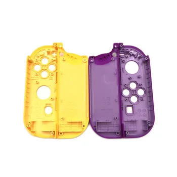10buc Violet portocaliu din Plastic de Locuințe de Înlocuire Shell Caz Acoperire & Cadru de Mijloc pentru Nintendo Comutator Controler de Bucurie-con