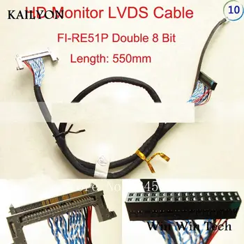 10buc x LCD LVDS FI-RE51S-HF Dublu 8 Biți de Putere potrivit pentru V460H1-L01 LTA400HA07 Panoul Monitor Cablu 550 mm Transport Gratuit