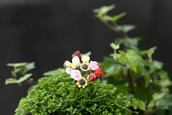 10BUC Zână Peisaj de Grădină Ghivece cu Gazon Micro Miniaturi de Flori Mini Artificiale Miel Sălcii Cifre Meserii DIY Decorare