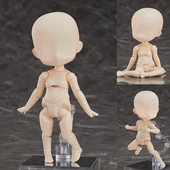 10cm Kawai Mobile articulate de păpuși bjd trupul Gol Model de păpușă fără cap de Acțiune Figura Jucării Manechin de Artă Schiță Desena figuri DIY