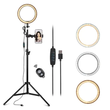 10inch CONDUS Selfie Inel de Lumina cu Stand Fotografie de Studio de iluminat Fotografie Ringlight Inel Umple de Lumină Trepied pentru Smartphone Machiaj