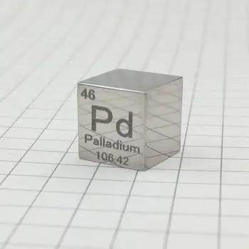 10mm Metal Prețios Densitate Cub De 99,99% Argint/Ruteniu/Aur/Rodiu/Osmiu/Iridiu/Platinum/Paladiu