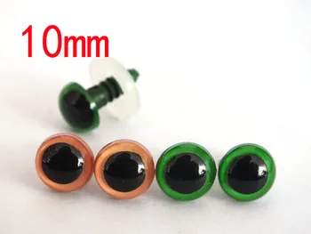 10mm portocaliu și verde de Siguranță pentru Amigurumi sau jucărie de Pluș accesorii--20pairs