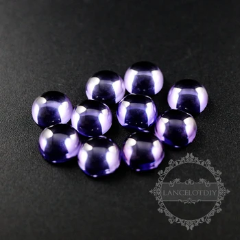 10mm rotund violet artificială de înaltă calitate placat cu cabochon DIY consumabile 4110136
