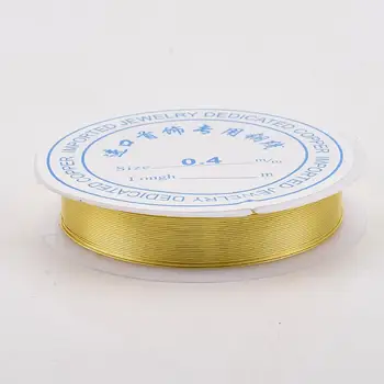 10Rolls Sârmă de Cupru 0.2 / 0.3 / 0.4 /0.5 /0.6 / 0.7 / 0.8 mm de Lungă Durată Placat cu Aur pentru Bijuterii DIY Face Lumina de Aur Argint