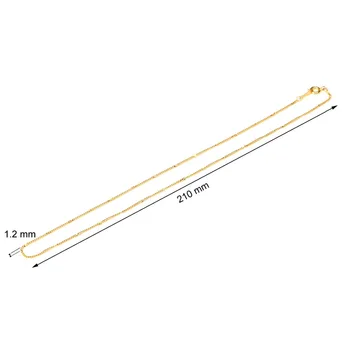 10strand Rodiu/Argint/Aur Color Link Lung Colier Lanțuri Vrac Cu Cleme de Bijuterii Diy Face 45cm
