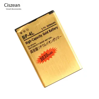 10x 3030mAh BP-4L de Aur Înlocuire Baterie Pentru Nokia E61i E90 6650/F/T E63 E71/X E72 E73 N97 E95 6790 E52 E55 6760 N97i N810