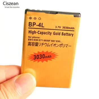 10x 3030mAh BP-4L de Aur Înlocuire Baterie Pentru Nokia E61i E90 6650/F/T E63 E71/X E72 E73 N97 E95 6790 E52 E55 6760 N97i N810