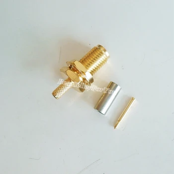 10X RP-SMA female RPSMA Jack nut peretele de sertizare RG174, RG316 LMR100 RF conector de Cablu