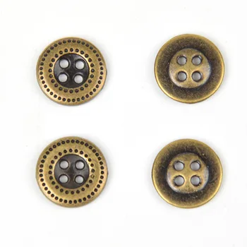 11.5 mm mic buton de metal aliaj de zinc patru ochi how pentru a juca patru butoane gaura pentru cămașă și pulover
