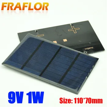 110x70mm Siliciu Policristalin Solar DIY Modul Solar 9V 1W Epoxidice Panouri Solare Mini Celule Solare Încărcător