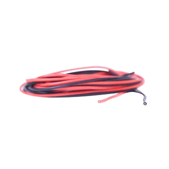 12/14/16/18/20/24AWG Silicon Fir de 10 Metri (5M rosu si 5M culoare neagră) Rezistent la Temperaturi Ridicate Electric Cabluri din Sârmă