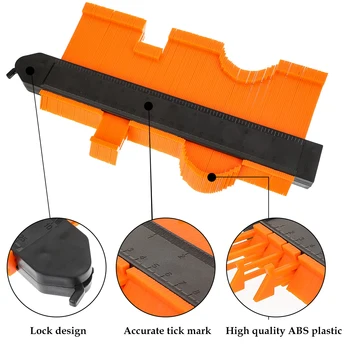 12/14/25cm Conturul Gabaritului Profil de Plastic Copia Contur Indicatoare Standard de Lemn Marcarea Instrument de Tigla Laminat Gresie Scadere