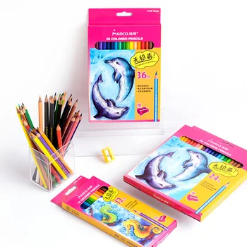12/24/36 Culori Copii Adulți Creioane de Colorat, Non-Toxic Desen pentru Artist Schiță Imagine de Colorat Ulei/Apă Creion de Culoare 4100