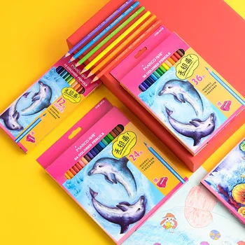 12/24/36 Culori Copii Adulți Creioane de Colorat, Non-Toxic Desen pentru Artist Schiță Imagine de Colorat Ulei/Apă Creion de Culoare 4100
