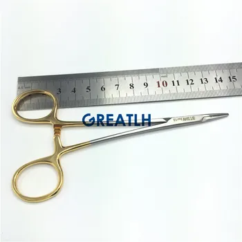 12.5 cm/14 cm foarfeca Oftalmic forcepsuri dentare instrumente din oțel inoxidabil, instrumente de chirurgie plastica