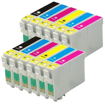 12 Compatibil T0487 XL Cartuș de Cerneală pentru EPSON Stylus Photo R200 de mărcile de oțel r220 R300 R320 R340 RX500 RX640 printer