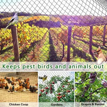 12-Componente Anti Pasăre Plasă de Cerb Gradina gard de compensare și Culturi de Protecție, Garduri de Plasă Anti-Păsări Cerb Pisică, Câine, Pui Net