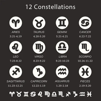 12 Constelații din Oțel Inoxidabil cu Margele Bratara Clasic pentru Femei Fata Horoscop Zodia Farmecul Brățară Reglabil DBM73