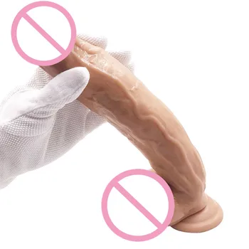 12 Inch Negru Imens Realiste de Silicon Vibrator ventuza Mare Artificial Penis Gros Penis Urias Vibratoare pentru Femei Jucării Sexuale
