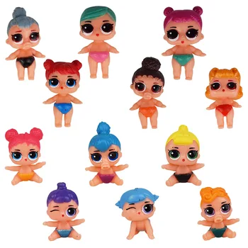 12 Lol Surpriză Păpuși Jucării Hand-made Surpriză Minge pentru Copii Tort de Decorare Numai Păpuși Haioase Cadouri de Ziua de nastere pentru Fetita