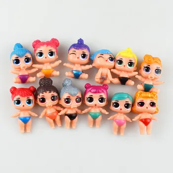 12 Lol Surpriză Păpuși Jucării Hand-made Surpriză Minge pentru Copii Tort de Decorare Numai Păpuși Haioase Cadouri de Ziua de nastere pentru Fetita